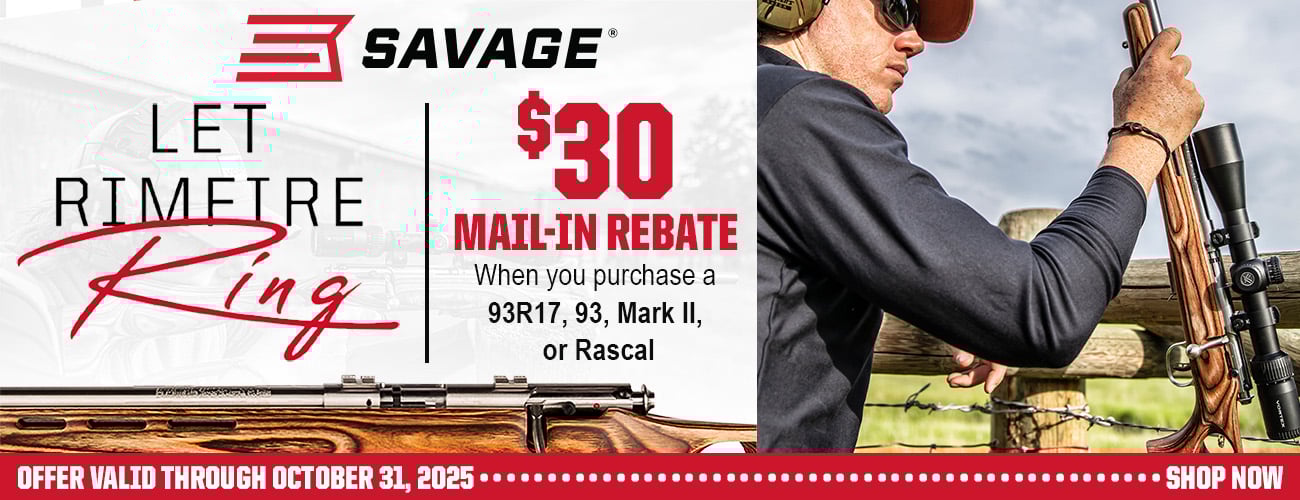 Savage Let Rimfire Ring Rebate